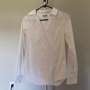 white ultimate essential shirt from express
